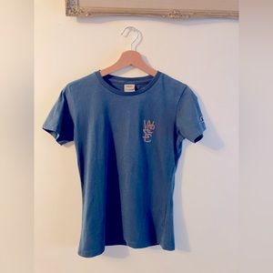 WESC • Blue T-Shirt Skate Brand Size Small 100% Cotton